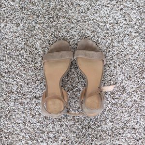 Madewell Nude Suede Heel
